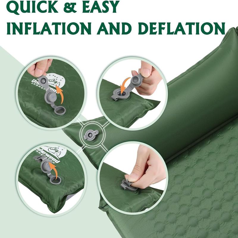 2/1-местный толстый 3/5 см автоматический самонадувающийся матрас подушка палатка кемпинг коврик удобная кровать отопление обед отдых тур