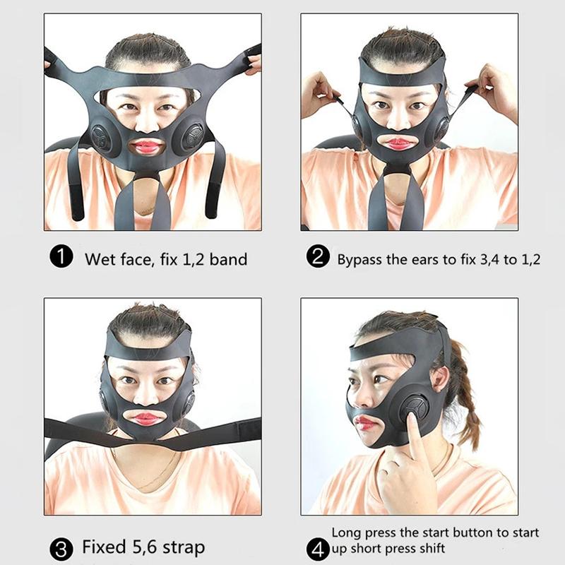 Electric Thin Face Bandage Face Lift Up V-shaped Slimming Cheek Mask Face Skin V-line Lifting Slim Up Face Beauty Facemask Belt