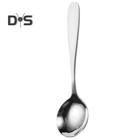 Ложка для супа, не содержащая BPA, пищевая ложка из нержавеющей стали, кухонная ложка с длинной ручкой, столовая посуда, инструмент