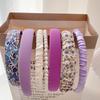 5/7Pcs Anti-slip Floral Plaid Hairband Sweet Cute Ladies Hair Accessories  Use for Face Washing