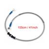 105cm/41" M10 Brake Oil Hose Line Banjo Fitting Stainless Steel End