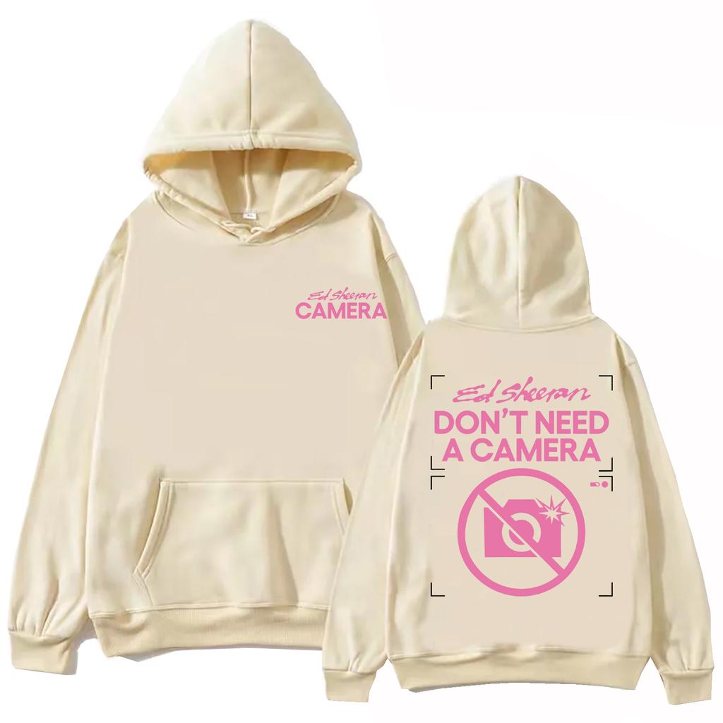 Худи с камерой для прослушивания альбома Эда Ширана для мужчин и женщин, пуловеры в стиле Харадзюку, толстовка в подарок