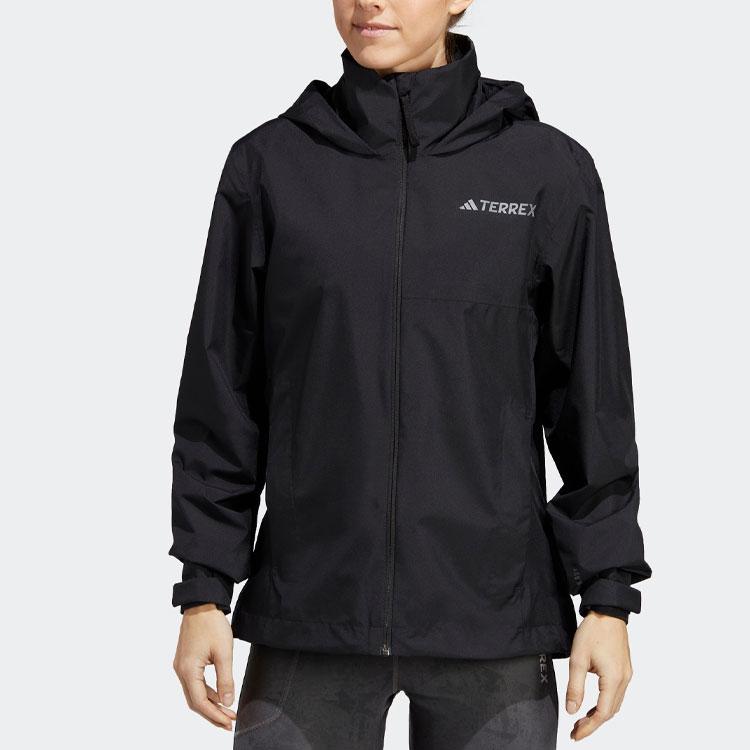 adidas Женская водонепроницаемая дышащая куртка для активного отдыха TERREX RAIN.RDY Черная HN5460