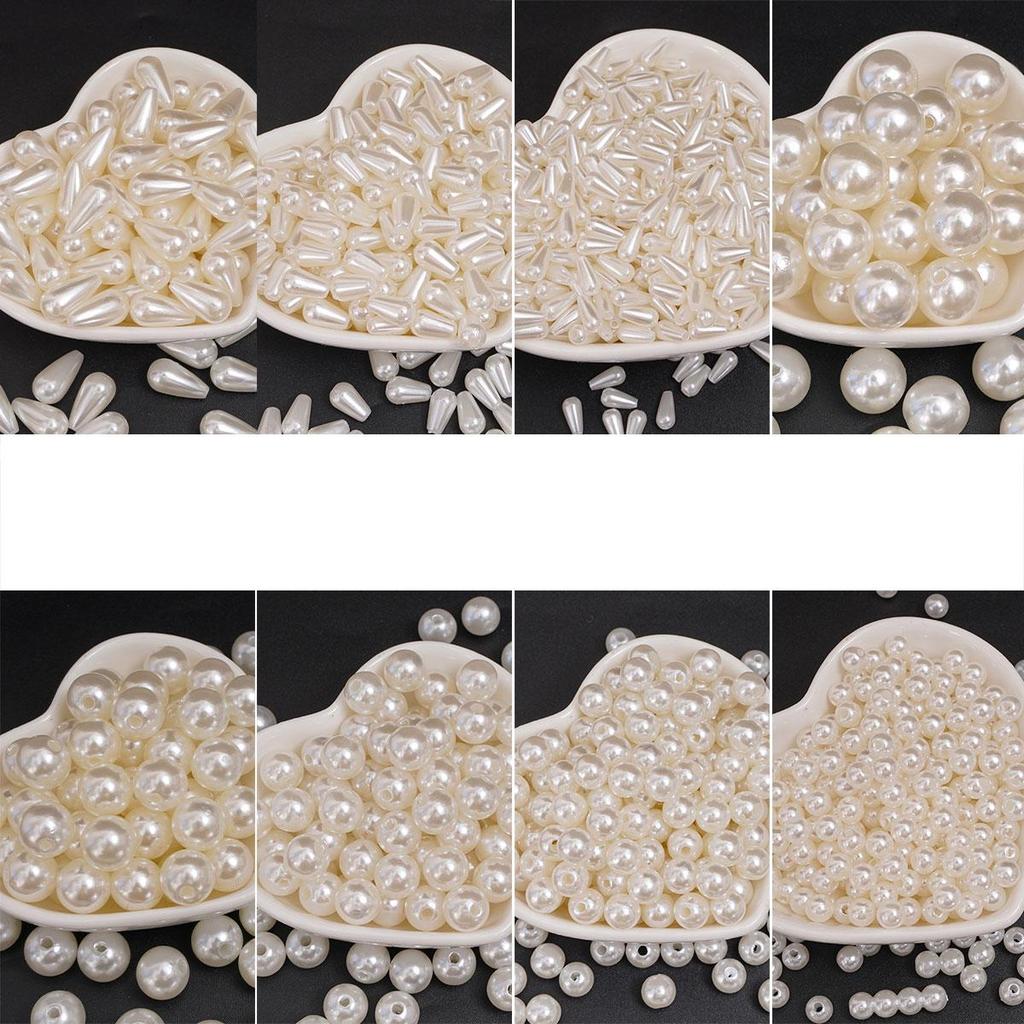 50-100 шт. ABS Pearl Water Drop Shape Scattered Бусины DIY Браслеты Ожерелья Изготовление ювелирных изделий