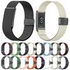 Metal Frame Magnetic Clasp Inner Twill Nylon Arm Band for Amazfit Helio Replacement Strap