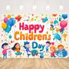 Children's Day Party Decoration Backdrop Feliz Día del Niño Balloon Photography Background Supplies Kid Gift Photo Studio Prop
