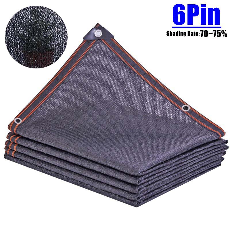 3~12-контактная черная затеняющая ткань, сетка для защиты от солнца с кромкой с люверсами, солнцезащитная сетка для перголы, теплицы для растений, садов, патио, навеса