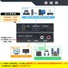 BLUPOW 4K60Hz HDR HDMI Аудио Разветвитель Оптический Цифровой Аудио Разветвитель HDMI Разветвитель Звука Совместимый Совместим с Домашним Игровым VA126 2.0 (аудио