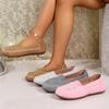 Fashion New Plus Size Women Shoes Autumn 2025 Solid Color Fashion Women Shoes Flat Bottomed Loafers Comfortable Non Slip Casual Loafers