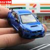 1/64 Subaru STI WRX Super Racing Toy Car JKM JDM Миниатюрная модель литого под давлением автомобиля из металлического сплава Бесплатные колеса Коллекция Подарков