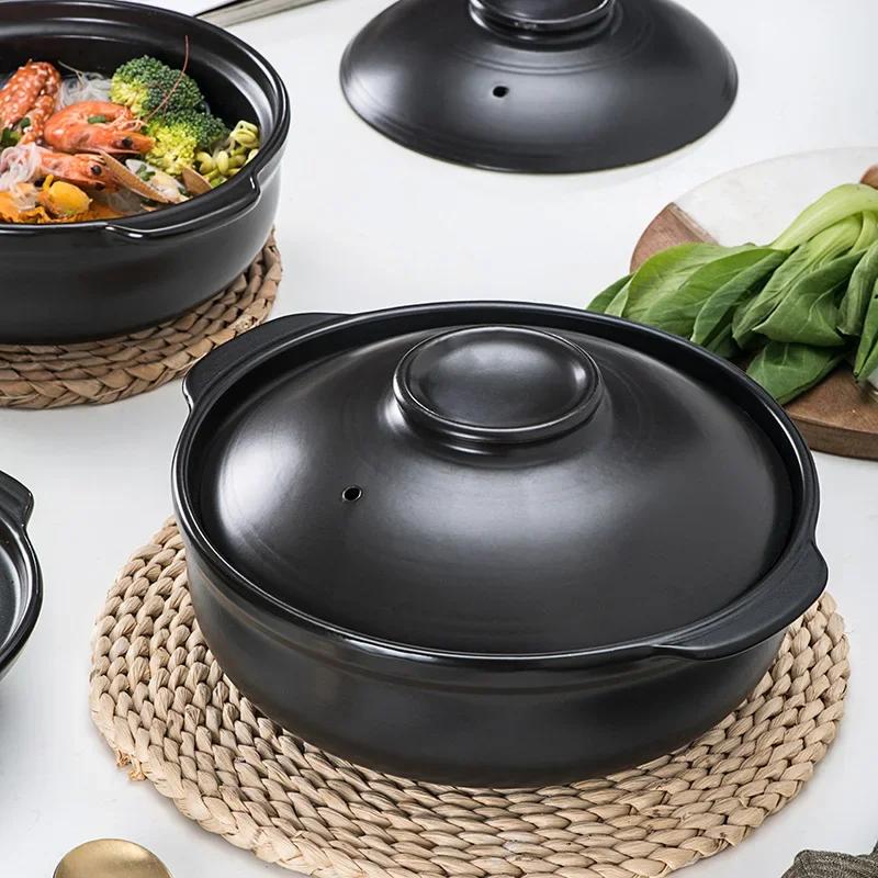 Korean Pot Casserole Pottery  Soup Pot Steamed Rice Braised Chicken Rice and Heat Resistant  Claypot Rice Gas Claypot