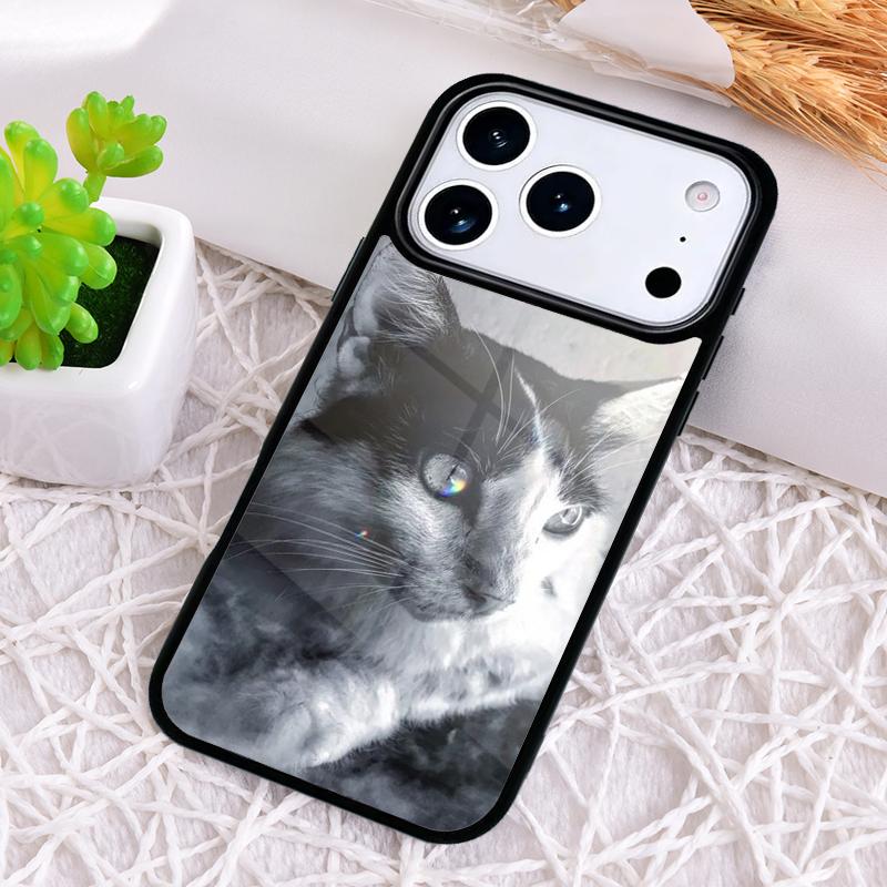 Ударопрочный чехол для телефона 'Курящий кот' для iPhone 17 Air 16e 15 11 12 14 13 Pro Max Чехол Coque
