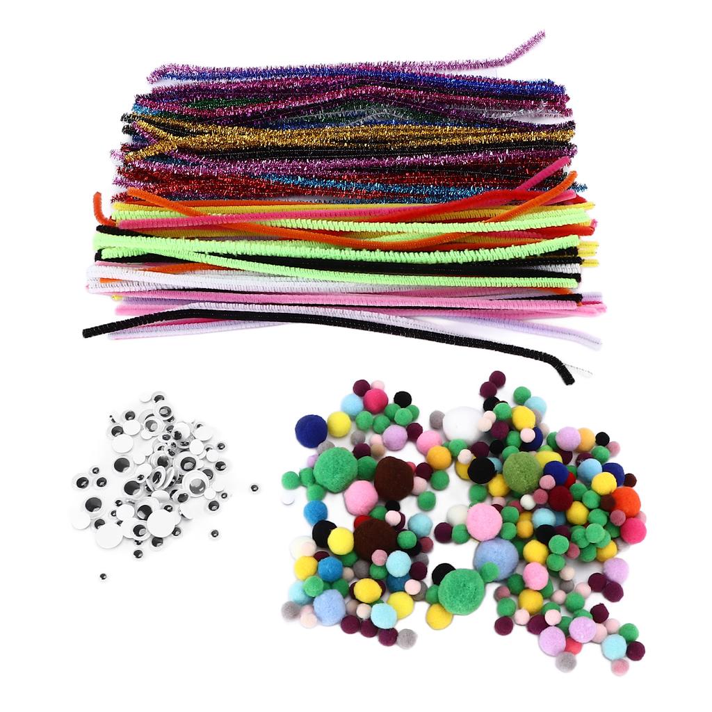 Chenille Stems Set Colorful DIY Toy Decoration Materials Accessories for DIY Art Crafts Toys