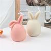 Easter Egg Bunny Silicone Candle Mold 3D Faceless Rabbit Head Aroma Soap Plaster Resin Mould Candle Making Tools Home Decor Gift