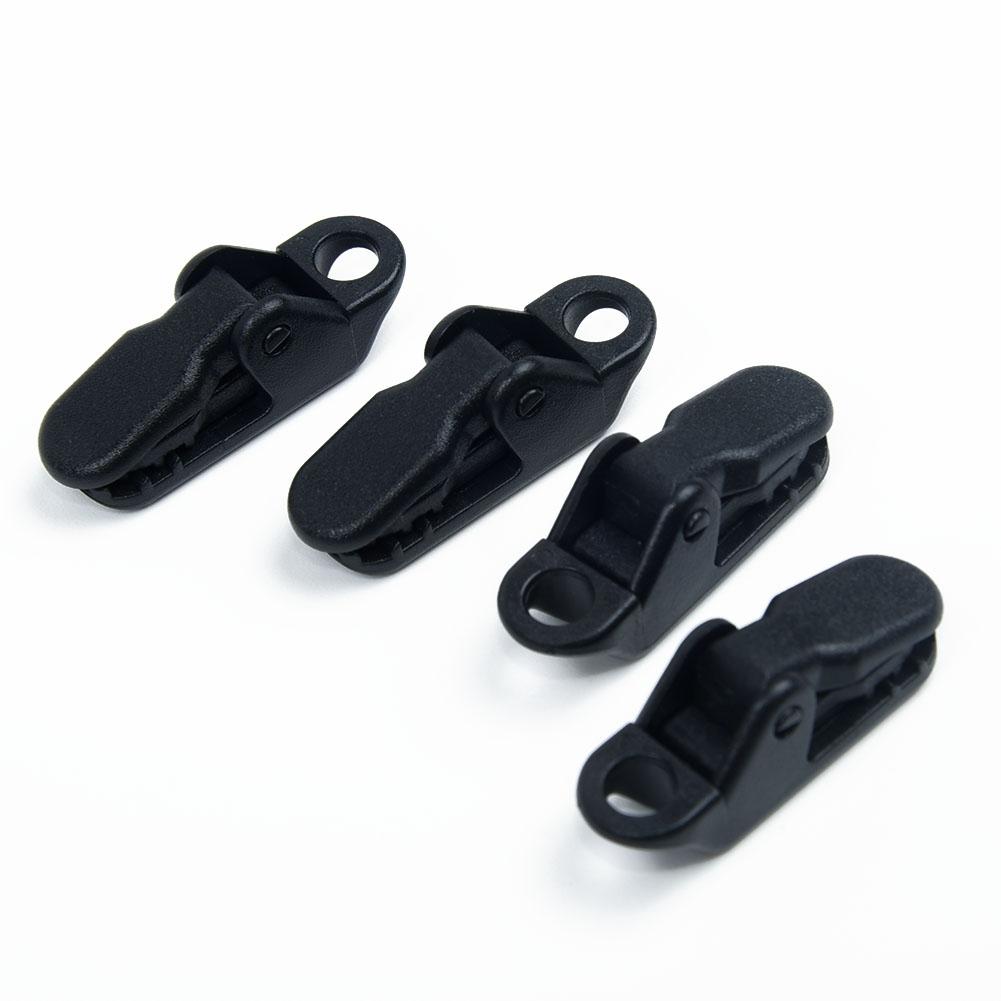 Крепление для лодки, крючок для палатки, автомобильный зажим для кемпинга, тент, черный нейлоновый пластик 10 шт.
