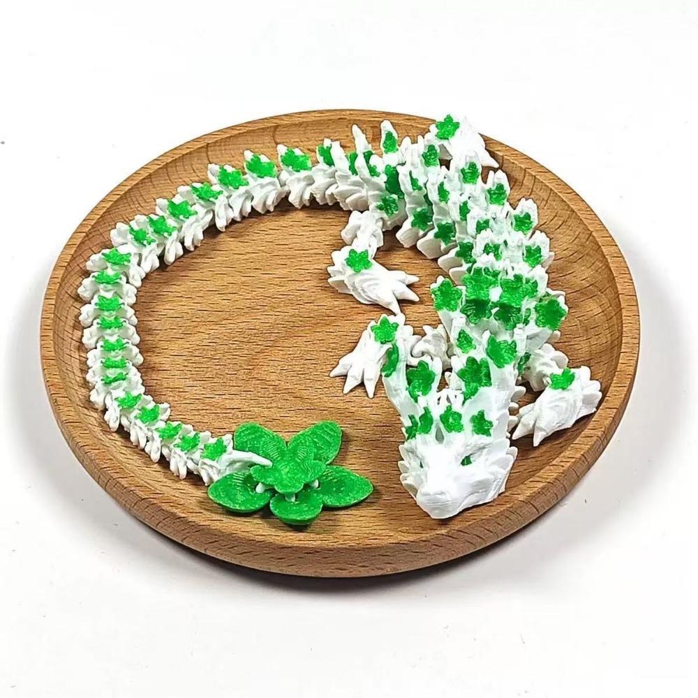 Sakura Dragon 3D Printed Diceratops Dragon Laser 3D Articulated Dragon Toys Kid Gift