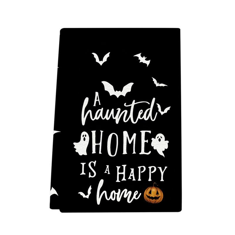 JIT Dropshipping Thanksgiving & Halloween Microfiber Kitchen Towels - Holiday Decorative Dish Towels