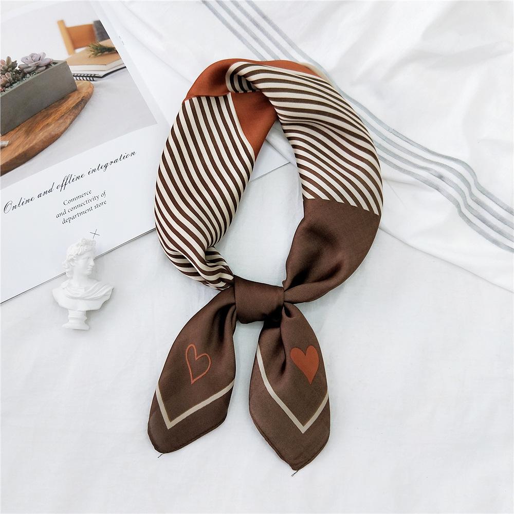 Fashion Decoration Scarf Hairband Tie Hair 70 Small Square Scarf Silk Scarf Women'S Spring And Autumn Versatile Small Scarf Professional Scarf
