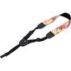 ROCK YOU S-012 Flower Pink Ukulele Strap, Floral Pattern/Pink