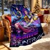 Custom Name Personalized Demon Hunters Kpop Print Blanket, Home Decor, Bedroom, Sofa, Camping, Couch, Gifts for Birthday Christmas