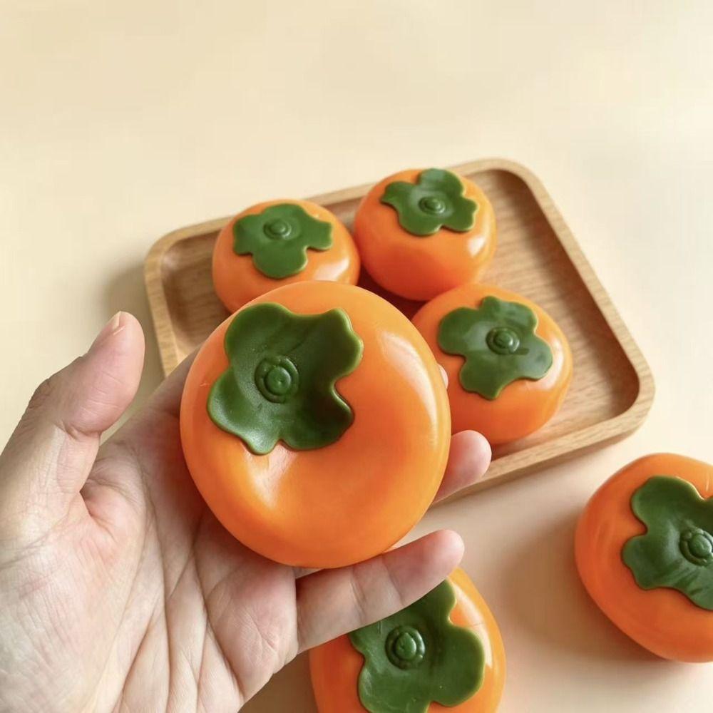 No Rebound Coconut Oil Squishy Hand Relax Handmade Fidget Ball Persimmon Squishy Toys Party Favors