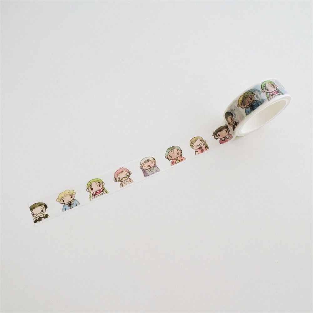 Creative Tearable Washi Tape Removable DIY Decorative Sticker Tape Cartoon Pattern DIY Craft Tape Journaling