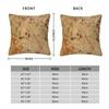 Piri Reis 1513 Map Square Pillowcase Polyester Linen Velvet Pattern Zip Decor Pillow Case Home Cushion Cover