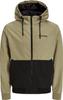 Зимняя куртка Jack & Jones Erush lightweight Bomber jacket (12200208) Blocking Hood Bomber (12200208) coriander/black/whiteblocking