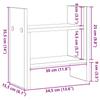 1 Piece creative design desktop storage rack, display rack for ornaments, cosmetics storage, 50x15.5x35.5 cm