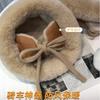 1 шт. Теплые зимние флисовые панамы для женщин, Классическая шляпа-клош с отворотом из искусственного меха и флисовой подкладкой, подходит для активного отдыха на свежем воздухе