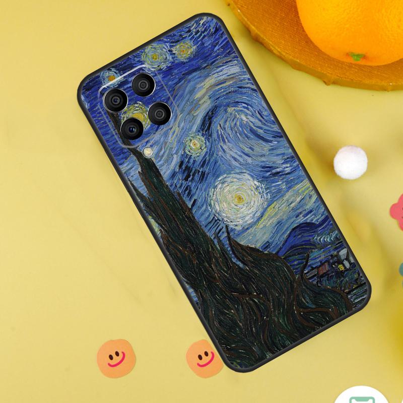 Масляная живопись в стиле Ван Гога для чехла Samsung Galaxy M54 M34 M14 M12 M32 M52 M53 M33 M13 M20 M21 M51 M15 M55 M31s M30s
