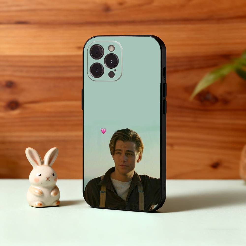 L-Леонардо Ди Каприо Ретро-стиль 90-х Чехол для телефона Для iPhone17,16,15,14,13,12,Plus,Pro Max, 5G Другие Мягкая Черная Крышка