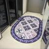 Этнический Стиль Овальный Ковер Декор Гостиной Дом Детская Спальня Ковры Нескользящие Моющиеся Напольные Коврики Короткий Бархатный Ковер Гостиная