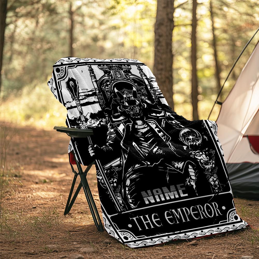 The Emperor Outdoor Customize Your Name Blanket Soft Lightweight Multiseason Use For Camping Picnic Travel Sofa Office Bed Living Room Perfect Gift