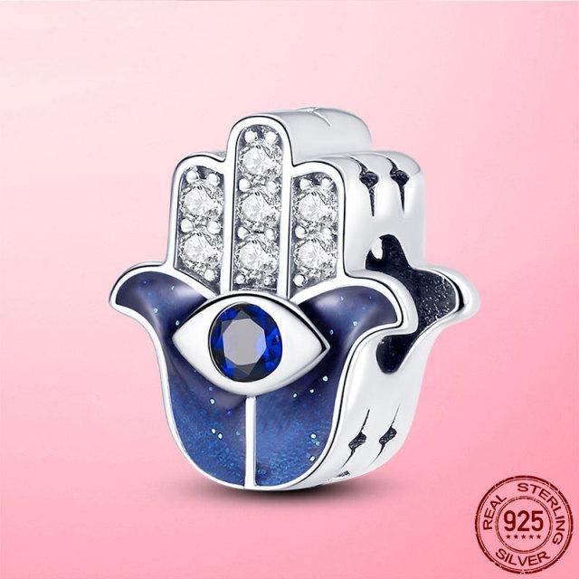 925 Sterling Silver O Pendant Love Heart Snake CZ Clip Charm Beads Fit Original Women Bracelet Bangle Silver 925 Jewelry