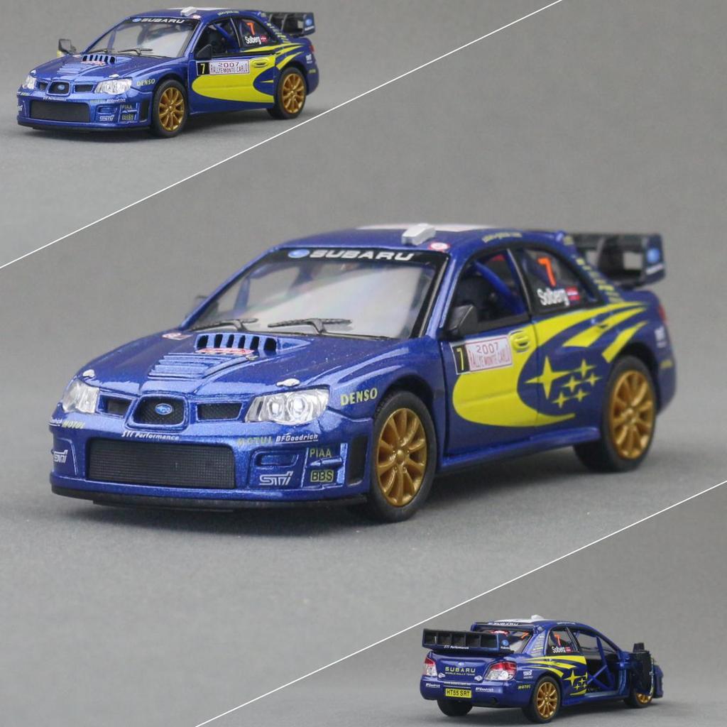 1/36 Subaru Impreza WRC Sports Car Alloy Diecast Metal Scale Model Car Miniature Car Model Static Collection Children Toy Car Vehicles