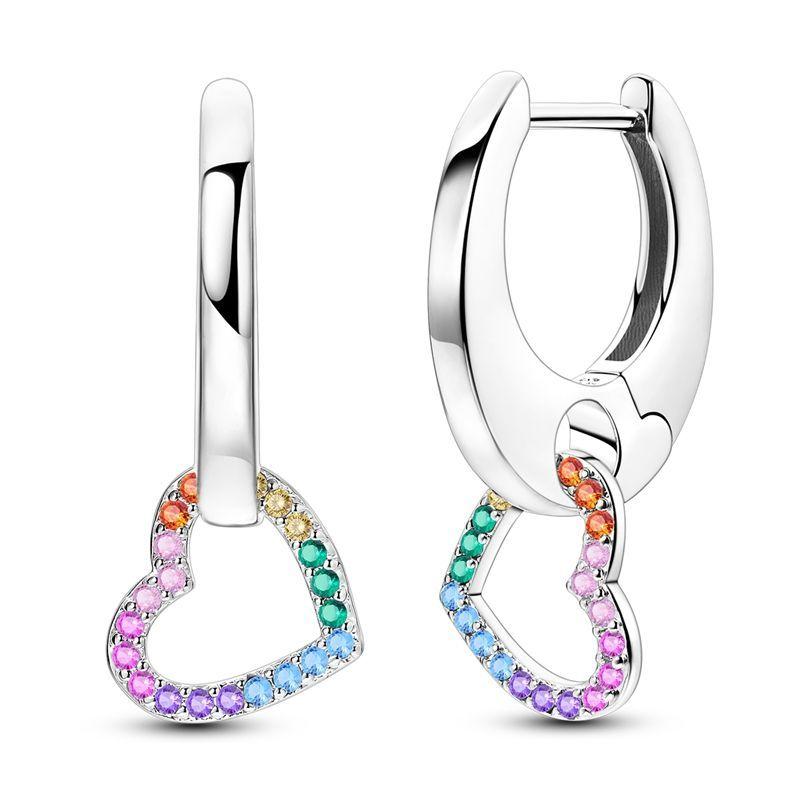 Серьги-гвоздики из серебра 925 пробы, милые, блестящие, Бант, Цветок, Единорог, Сердце, Ракушка, Перо, Модные, Тонкие ювелирные изделия, Подарок для женщин
