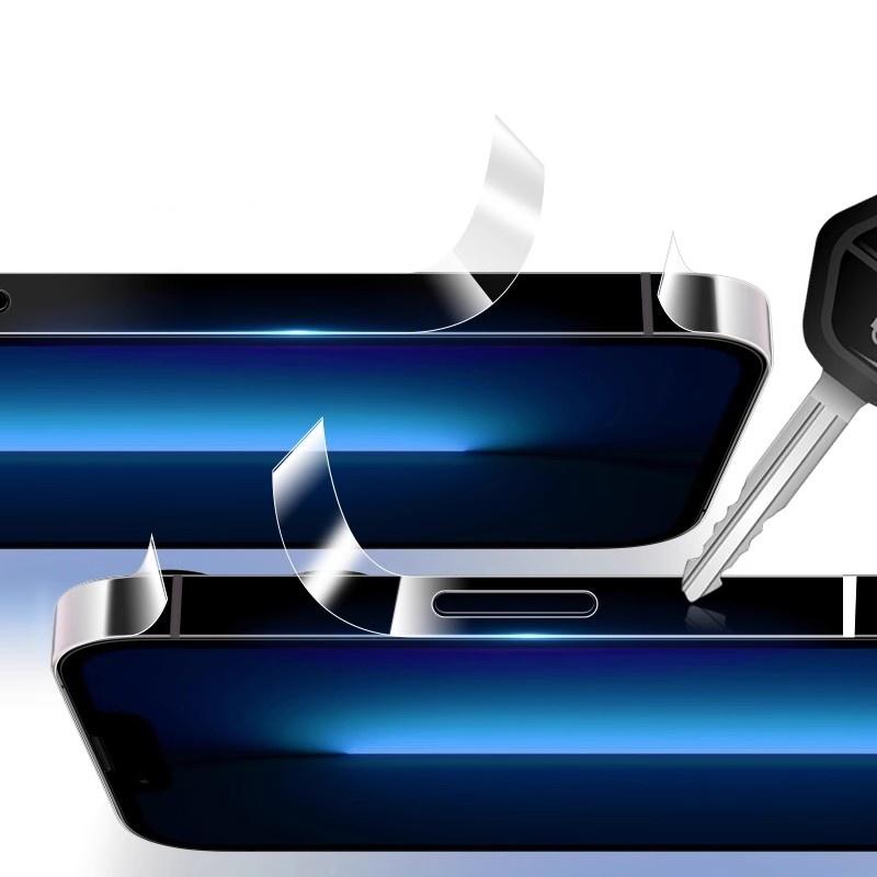Защита боковой рамки + Защитное стекло для объектива камеры Чехол для IPhone 18 17 Pro Max 17pro Противоцарапающая Ударопрочная Наклейка Гидрогелевая Защитная пленка