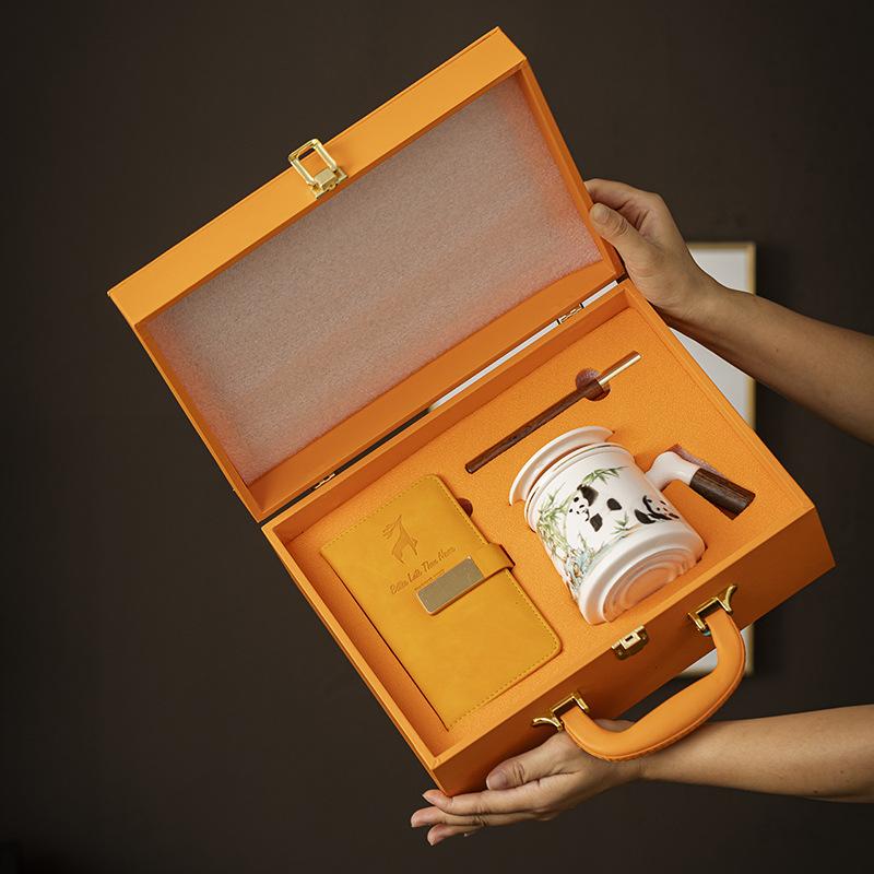 Креативность Гочао Панда Керамическая кружка Офисная кружка Подарочная коробка Бизнес Компания Фестиваль сувенир