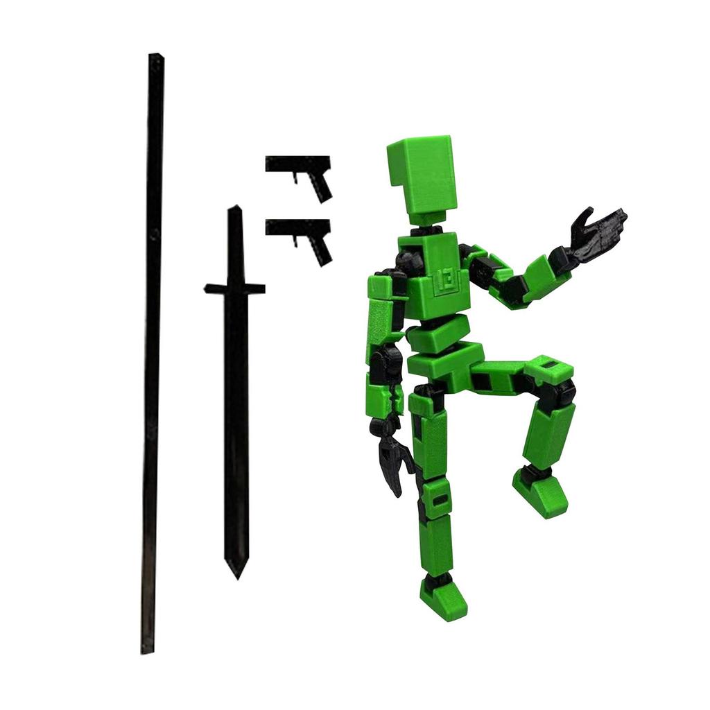 Многосуставная человеческая кукла с 3D-печатью, полностью подвижная декомпрессионная игрушка в механическом стиле