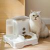 Cat and Dog Automatic Drinking Fountain Feeder Integrated Cat Pet Drinking Water Dispenser Double Bowl Ceramic Large Capacity
