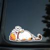 Set of 3 15x7cm Sleeping Cat Waterproof Vinyl Car Decal Window Bumper Exterior Decoration Accessories Scratch Resistant Sticker | #JP08