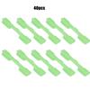 40 PCS Light Stick Clip on Holder Fit Rod Tip Night Fishing Fluorescent Glow Sticks (M)