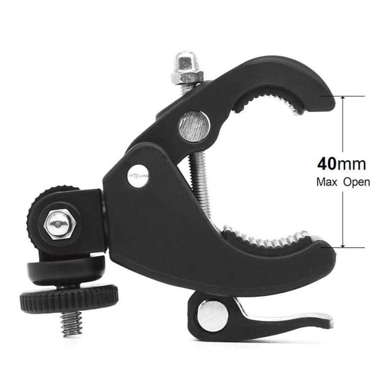 ERIKOLE For Gopro Hero 11 10 9 8 7 6 5 4 Black Bicycle Motorcycle Handlebar 360 Degree Tripod Mount for YI 4K SJCAM Accessories