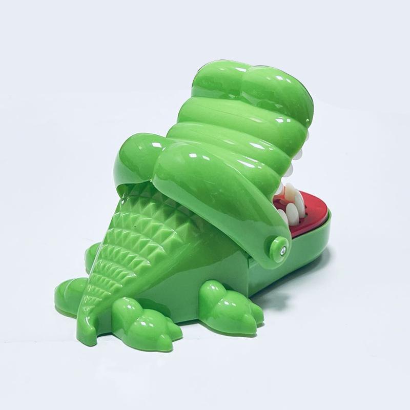Crocodile Teeth Toys Biting Finger Dentist Games Interactive Alligator Family Party Toy Creative Non‑Toxic Keychain for Kids