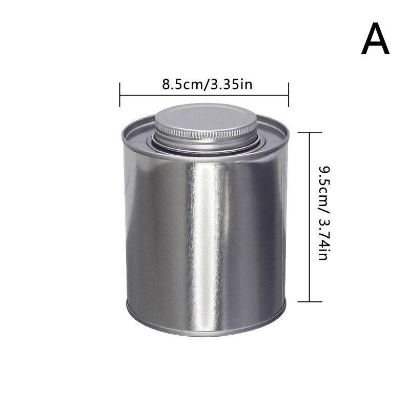 Серебристая круглая банка для хранения кофейных зерен, кухонный контейнер с завинчивающейся крышкой, жестяная банка для кофейного порошка и сахара, органайзер, упаковочная коробка