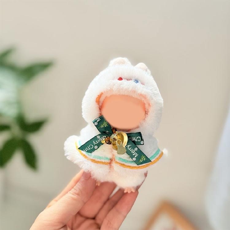 Сезонный плащ для кук 10 см, мини-фигурок аниме-кукол, из мягкой моющейся ткани, рождественский наряд, украшение для аниме-кук