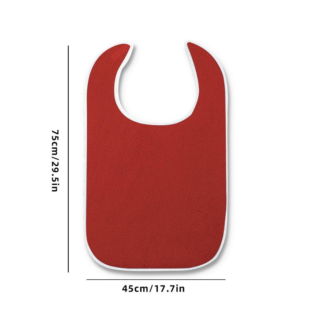 Lightweight Dining Clothing Protectors Soft Daily Care Apron Polyester Dining Cloth Elderly