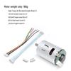 High Torque & Speed DC Brushed Motor with 6mm Shaft & Hall Encoder MG545