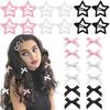 Yousheng 10/24Pcs Girl Hairpin Bowknot Decor Satin Hair Clips Star Shape Hair Pins Long Short Curly Braided Hair Tool Hair Accessories